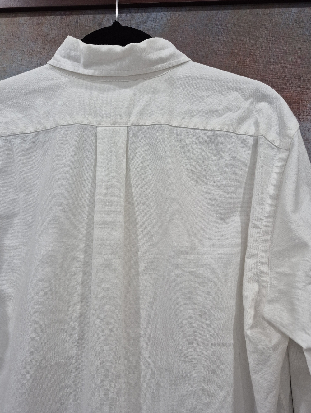 Duck Head Long Sleeve Oxford Shirt, Mens Large, White - Picture 9 of 9